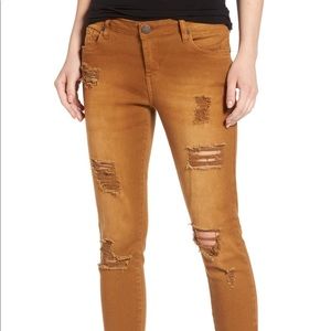 STS Cinnamon Ripped Denim with raw hemline
